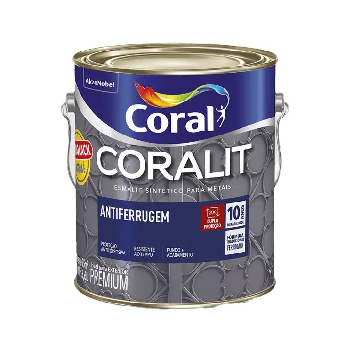 Coralit Antiferrugem – Fundo + Acabamento com Proteção de 10 Anos